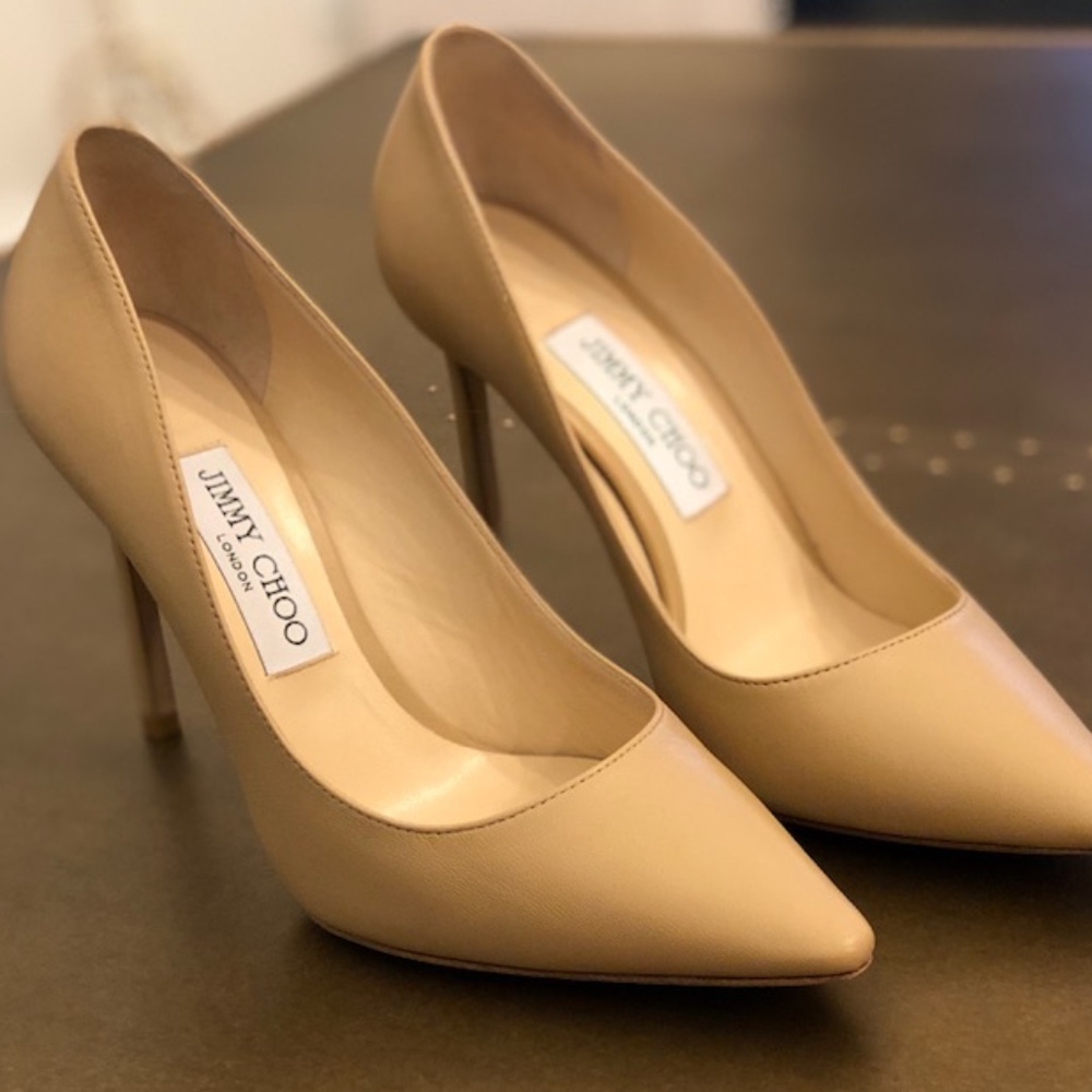 Jimmy Choo Nude Pumps 37 1/4 (size 7)